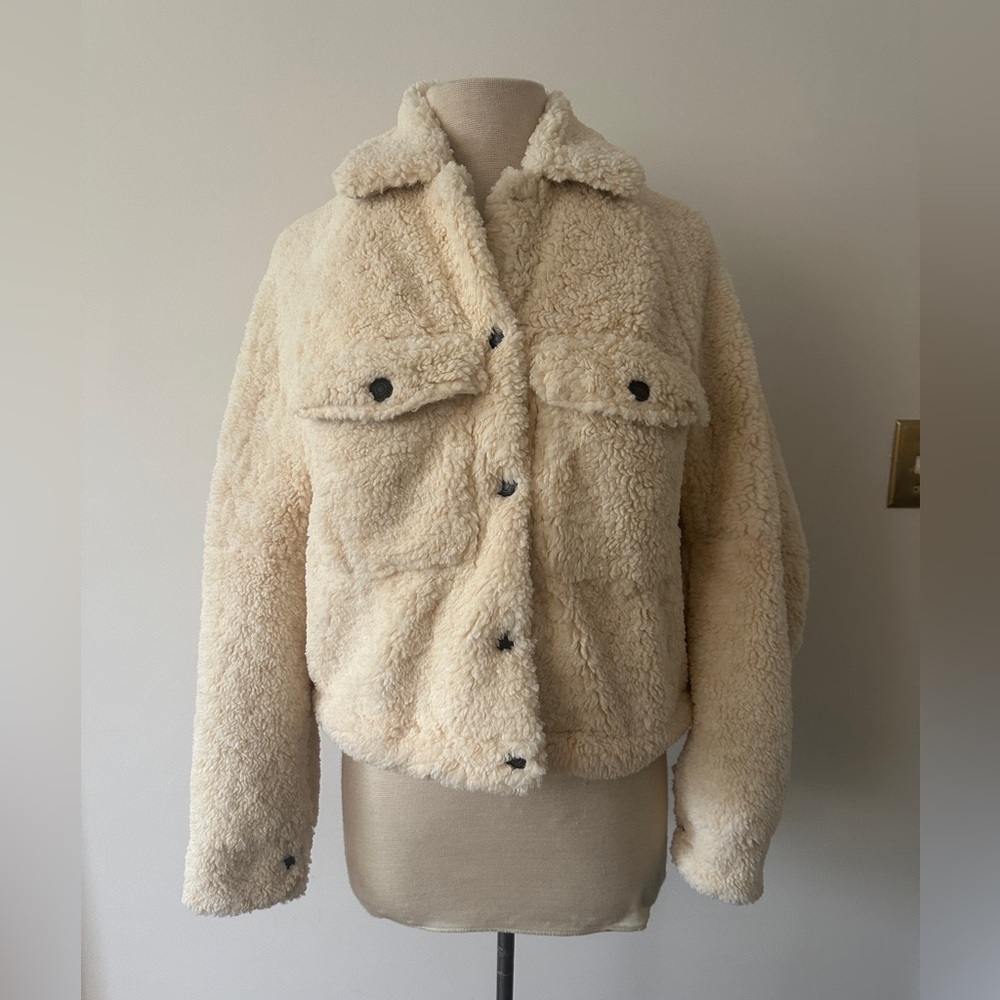 We The Free Cream Teddy Jacket